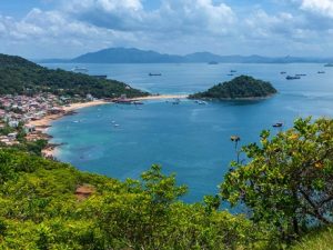 Vista panorámica de la isla Taboga en Panamá